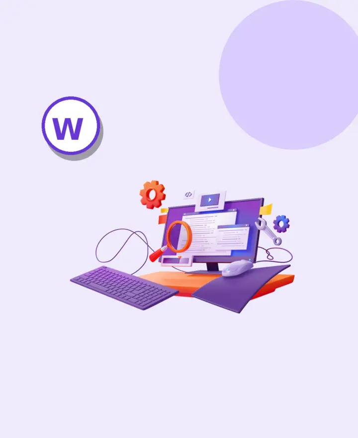 WordPress website design workspace